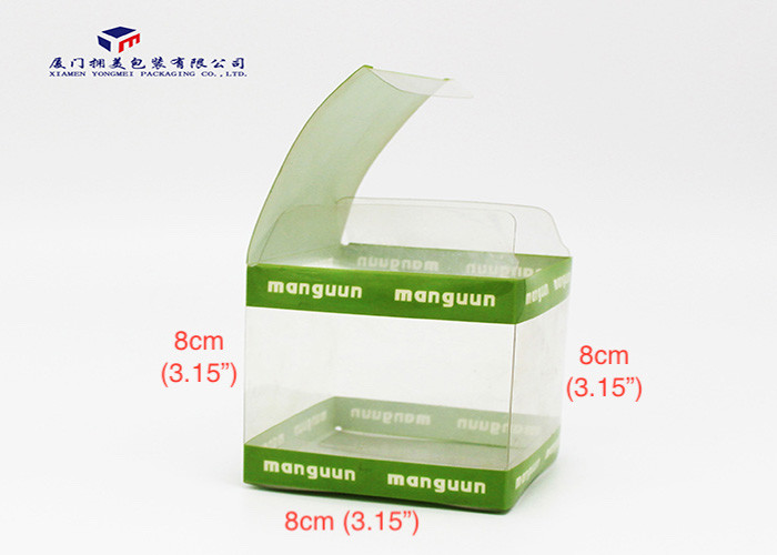 Custom Printed Clear Rigid PVC Packaging Boxes Square Shape High Durability