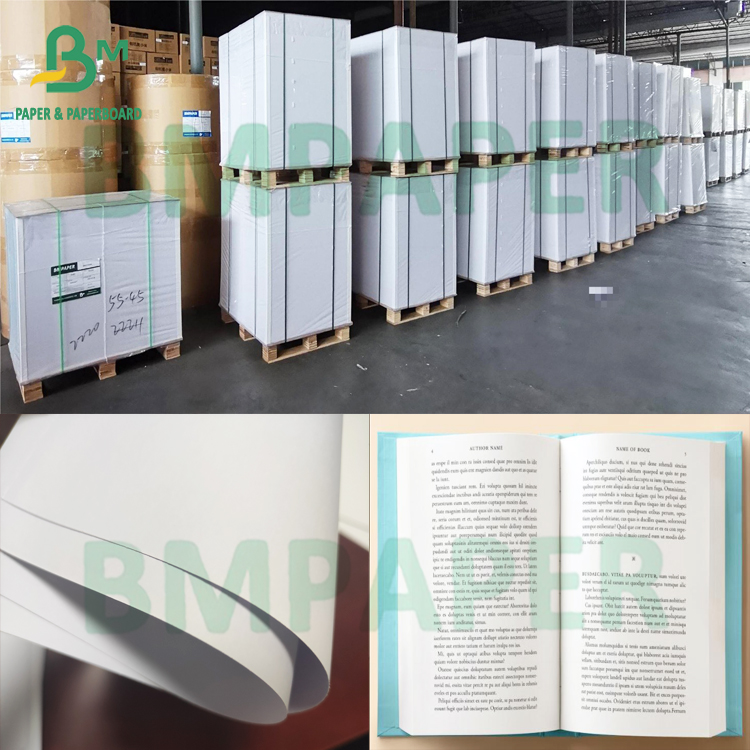 100g 140g Uncoated Woodfree Ivory Paper Natural White 24" X 35"