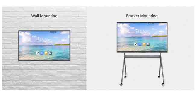 LCD Smart Interactive Panels Finger Touch FCC 86 Inch Smart Board