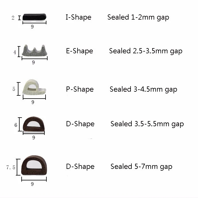 Extrusion Processing TPE Bulb Seals for Wooden Door Slot Groove Black or Other Rubber