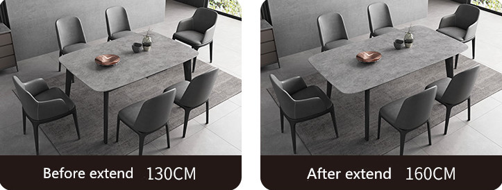 6 7 8 Seater Marble Dining Table And Chairs 130cm 140cm Minimalist Dining Table Set
