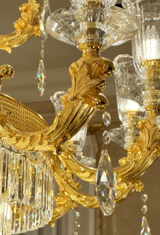 OEM ODM Luxury Large Contemporary Foyer Chandeliers With High Grade Crystal