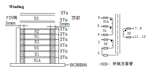 Led Driver High Frequency Transformer , Switching Mode Power Supply Flyback Transformer
