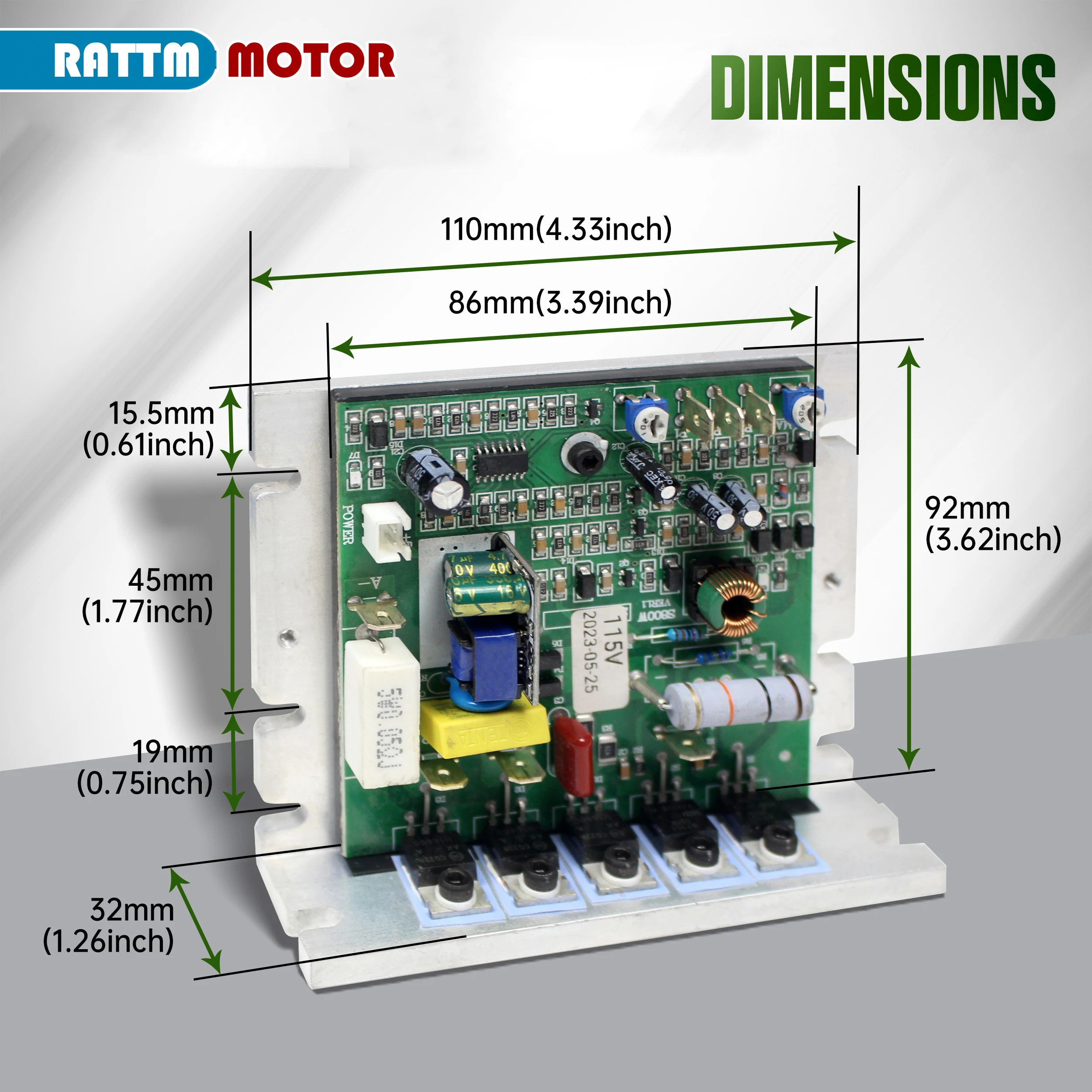Mini Lathe Machine Main Board Controller Card For CJ0618 WM210V CD210V 110V 220V