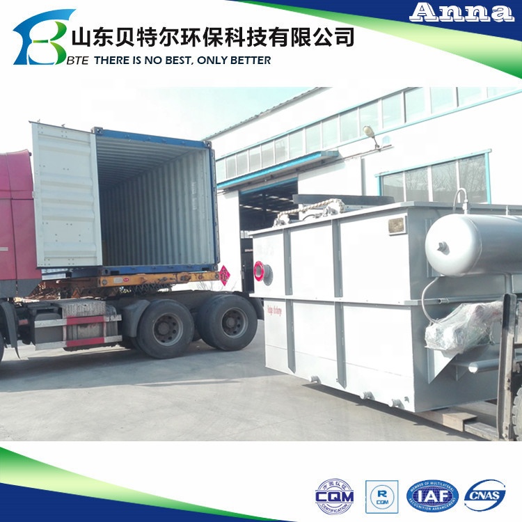 Small DAF Unit For Oily Waste Water Treatment Plant 5-10m3/Hour 304 Stainless Steel