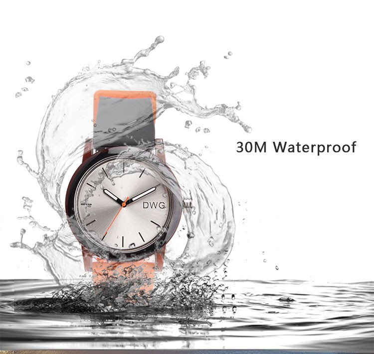 Plastic Case Silicone Strap Watches Women'S Sporting Optimum Performance