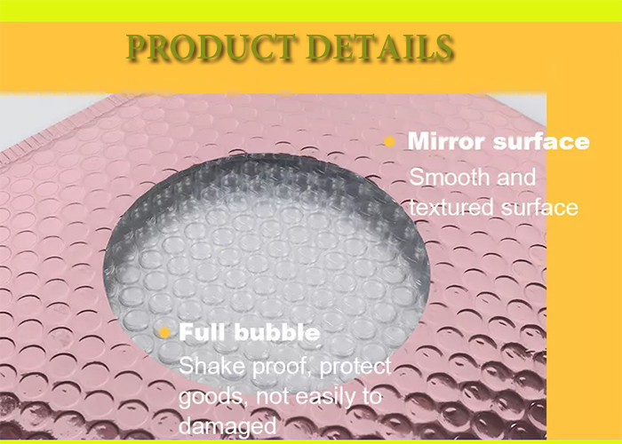 OEM Laser Strong Adhesive Bubble Poly Mailer Shipping Bags For Clothing