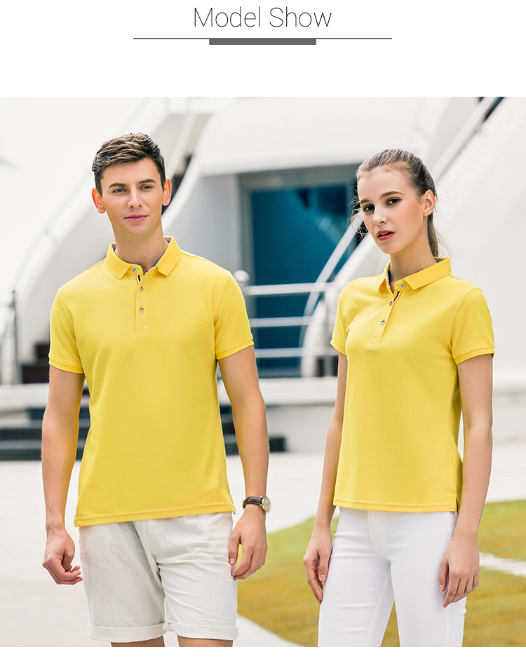 Embroidered Quick Dry Slim Fit Work Polo Shirts Cotton Plain Solid Color Classic Design