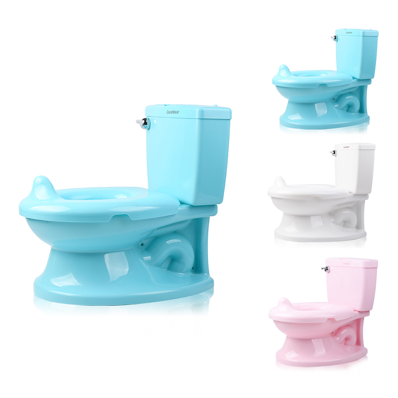 Custom Logo Print Blue Baby Potty Toilet with EN71 Certified Materials