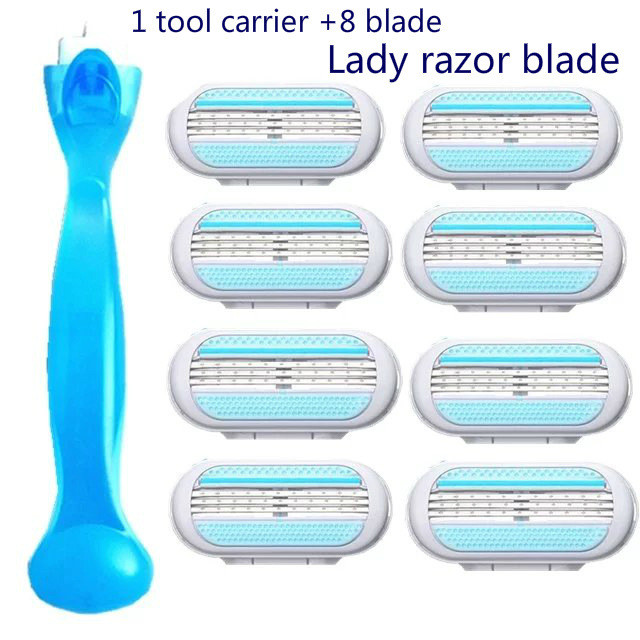 Hot Sale Bathroom Products Hotel Women Face Razor Private Label Triple Blade Razor with Replaceable blade refills