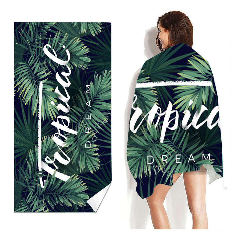 Custom Design Microfiber Beach Towel Fast Shipping Large Size Ideal for Summer Sports