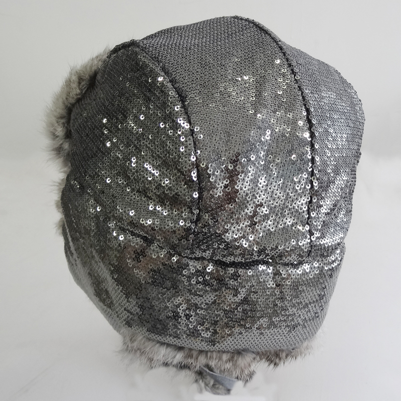 Unisex Factory Direct Custom Russian Style Rabbit Fur Trapper Hat