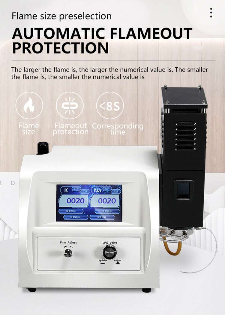 Stability Automatic FP6430 K Na Li Digital Flame Photometer
