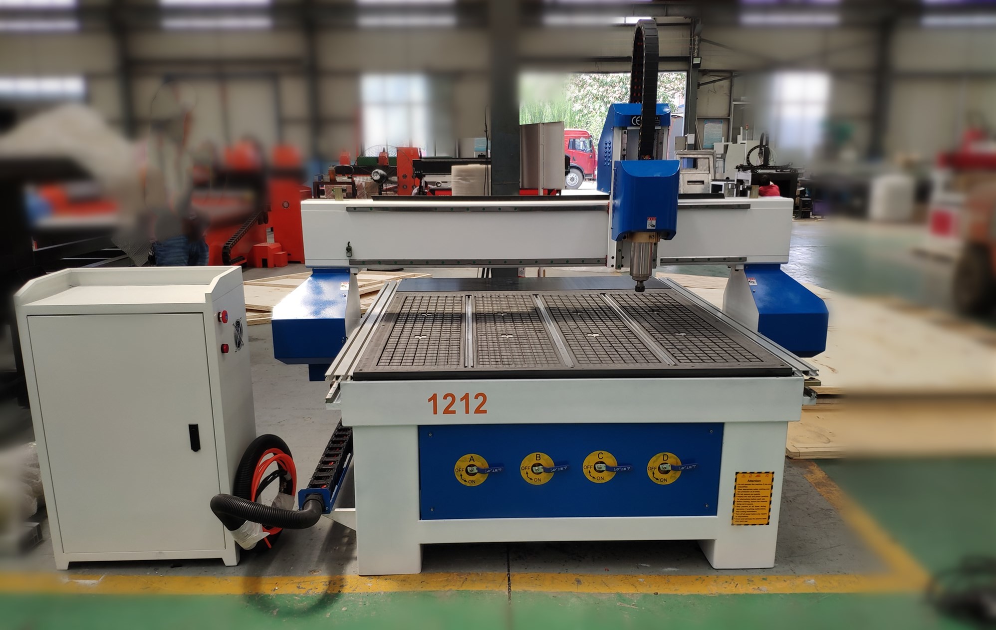 4 feet x 4 feet 2.2KW CNC Router Engraver for acrylic PVC solid wood