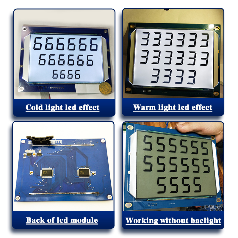 4.8V Electronic Lcd Display 664 Fule Dispenser TN Segment 130PIN White Backlight