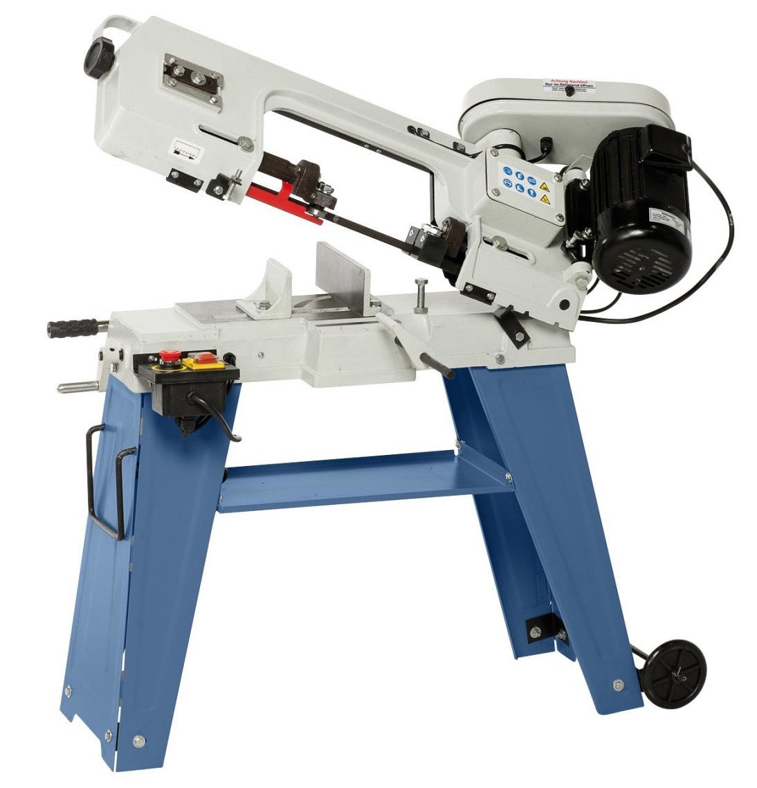 Mini Small Portable Horizontal Metal Band Saw Machine BS-115 with blade free supply