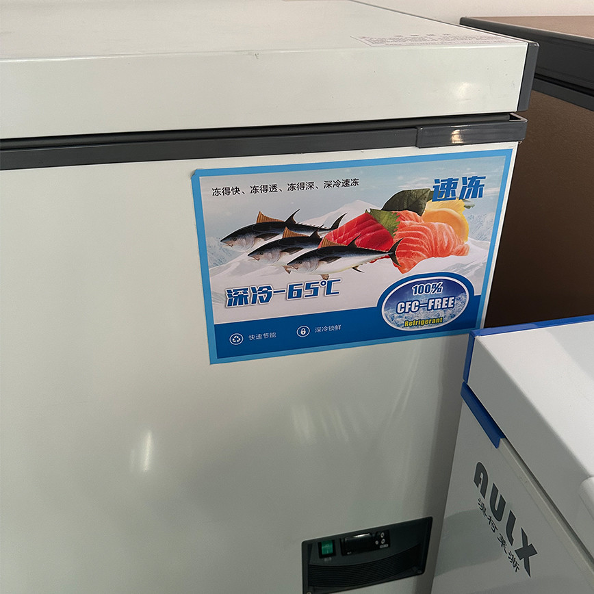 45c Ultra Low Temperature Single Door Stainless Steel Inner 90mm Super Thick Chest Energy Saving Freezer Dw-45W1280