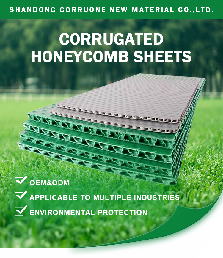 Colored Polypropylene Coreflute Sheet 2400mm Yellow Correx Board
