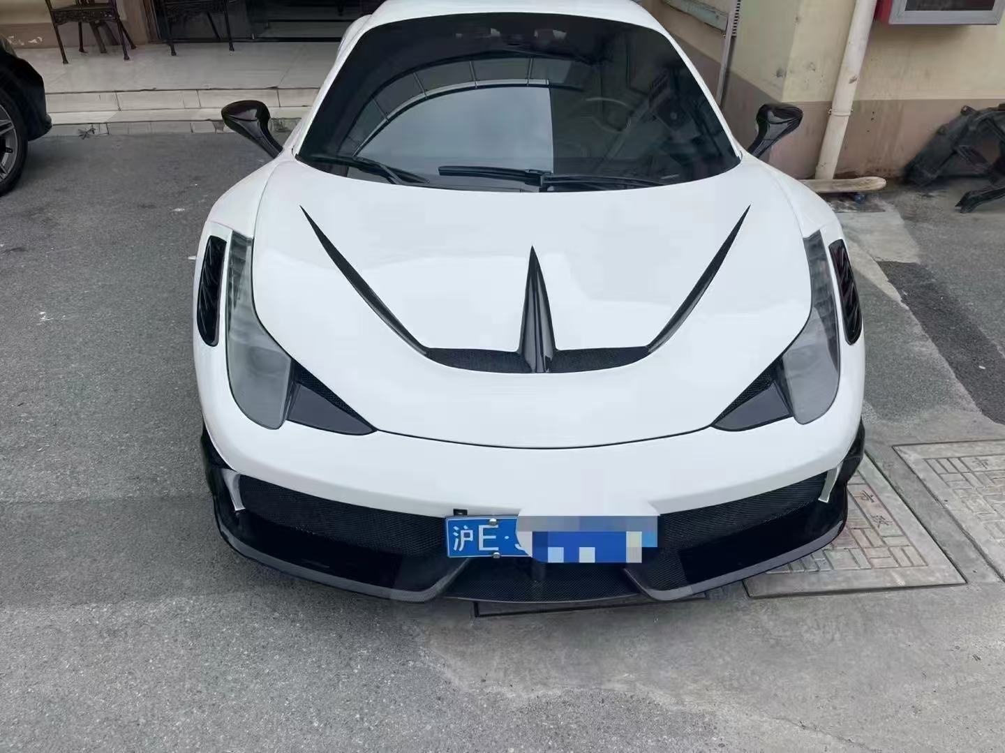 Ferrari 458 Body Kit SP Style Carbon Fiber Front And Rear Bumper Spoiler Hood 2010-2014