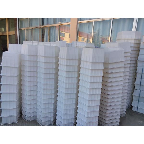 PP Plastic Brick Paver Molds Clear Text Patterns 74 * 40 * 8cm Long Service Life