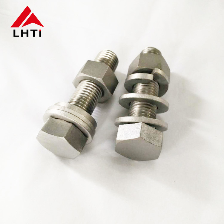 Lightweight Colored Titanium Hex Bolts Nuts with Slotted Drive Type