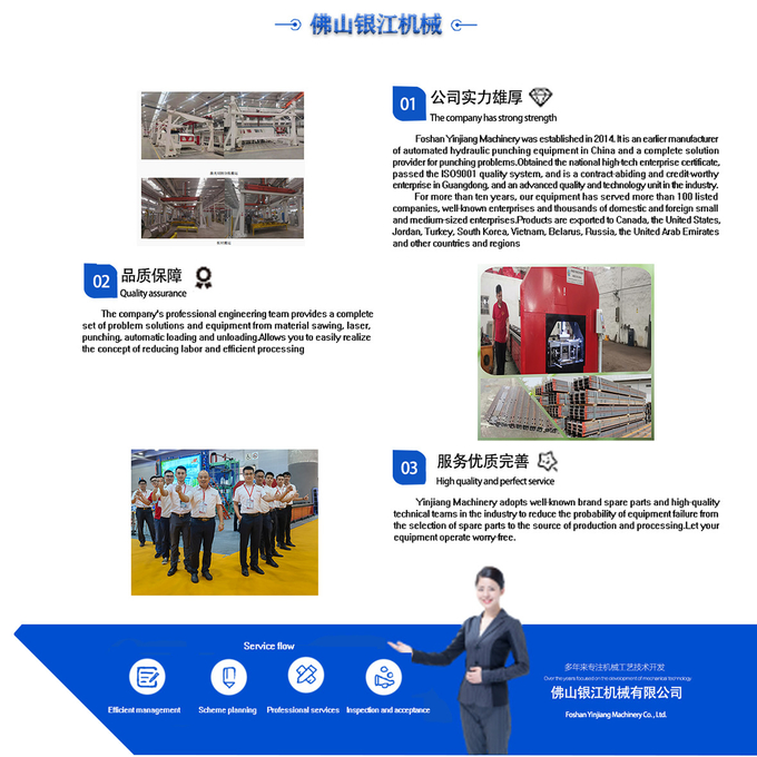 6 Meter Automatic Professional Equipment For Precision Punching And Shear Of Steel And Wood Furniture