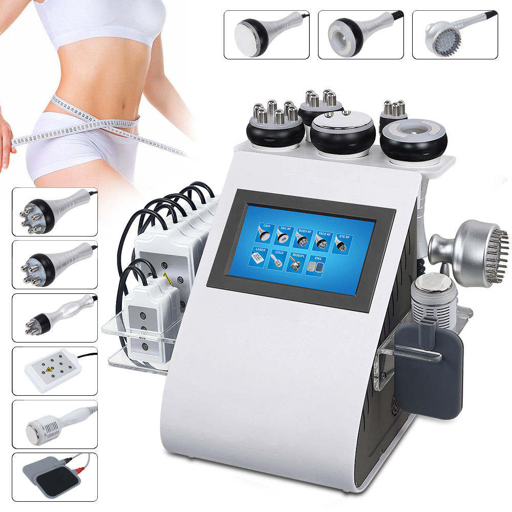 Fat Loss 6 In 1 Laser Lipo Machine , RF Vacuum Cavitation Slimming Machine