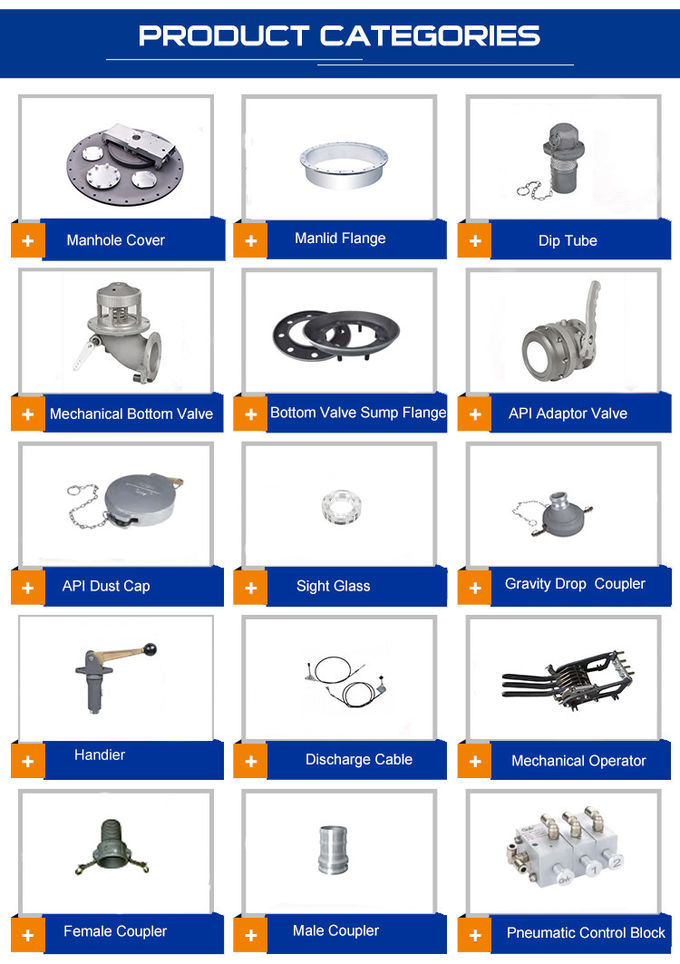 Discharge Valve Truck Trailer Spare Parts European Design 3'' API Adaptor Valve