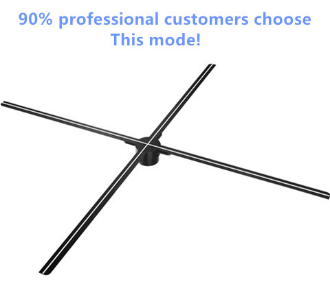 65cm 768LED Halloween Hologram Display Fan Projector 4K 3D Hologram Projector with Holograma App Festive Displays