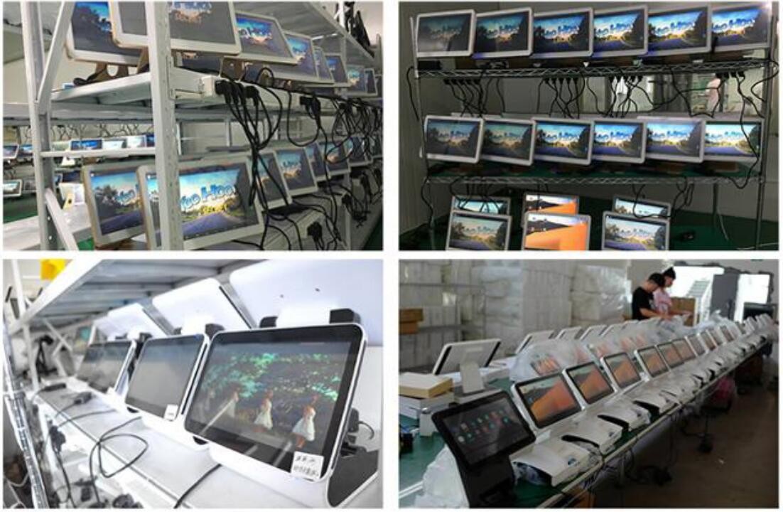 Angle Adjustable Touchscreen POS Terminal Two Screens Windows / Andriod Version DC 12V