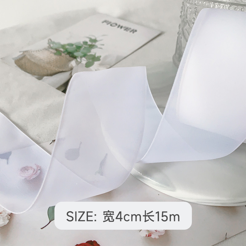 High Density Polyester Organza Ribbon 40mm For Luxury Gift Packing