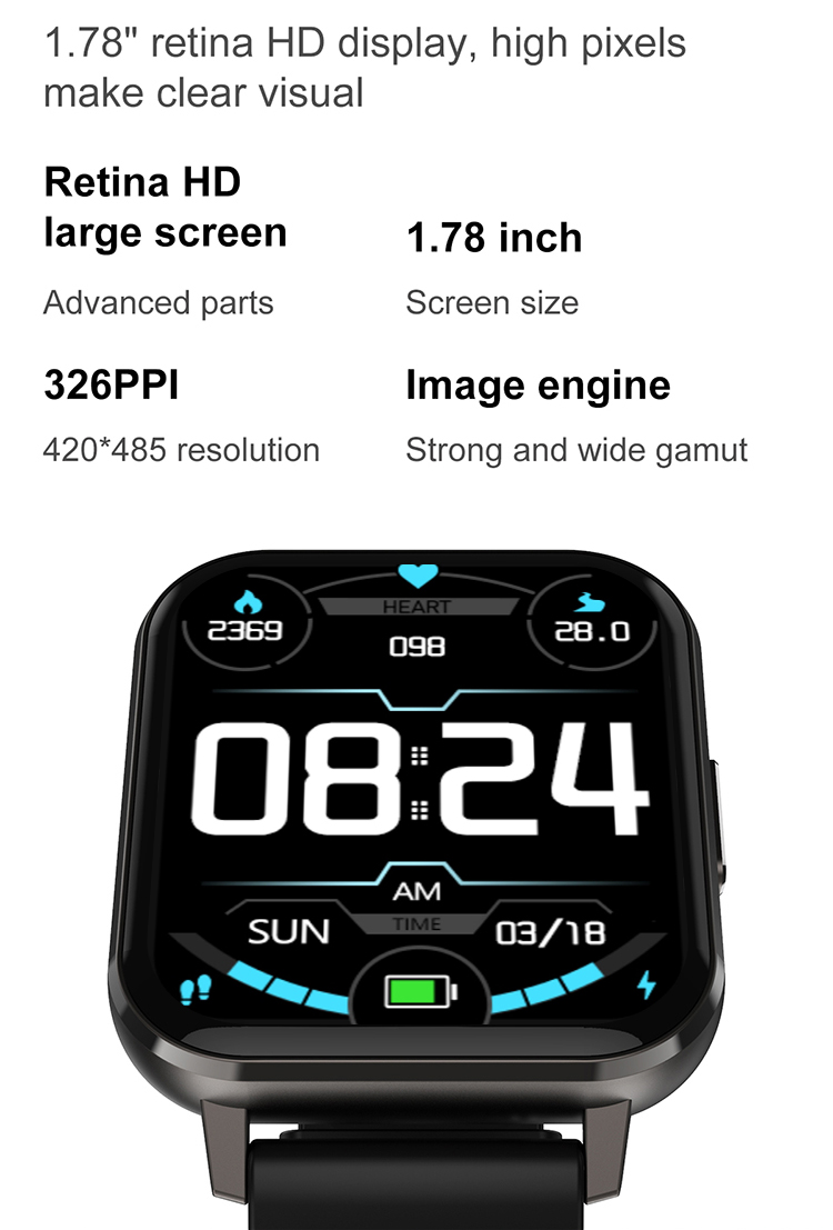 Black White Silicone And Metal Heart Rate Men'S Smart Digital Watch Blood Pressure Oxygen DTX Sport New Smart Watch