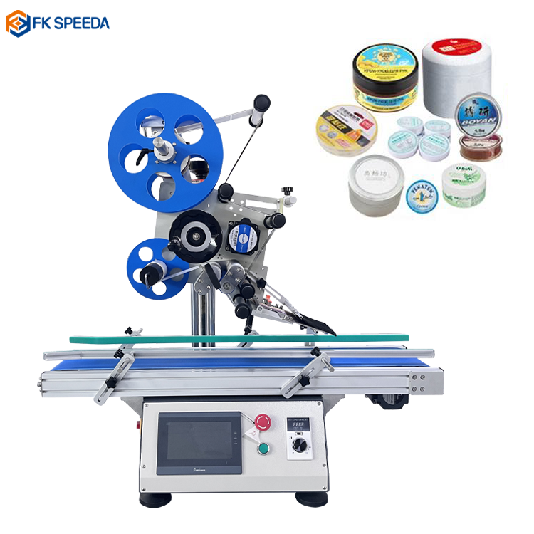 Flat Plastic Box Labeling Machine for Flat Top and Bottom Surfaces Case Packaging