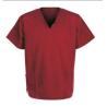 Buy cheap 155 GSM Dull Red V Neck Short Sleeve Dull Red Medical Uniform Scrubs Antimicrobi from wholesalers
