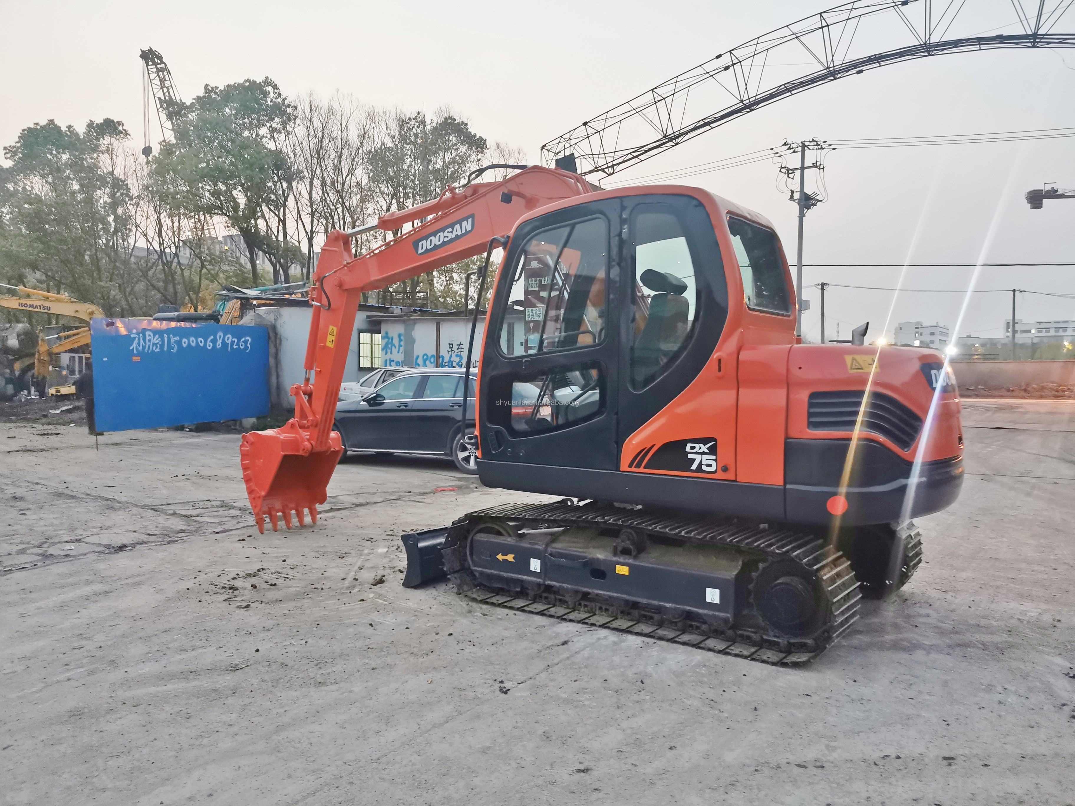 Energy-Saving Second Hand DOOSAN DX75 Excavator with Original Color and YANMAR Engine