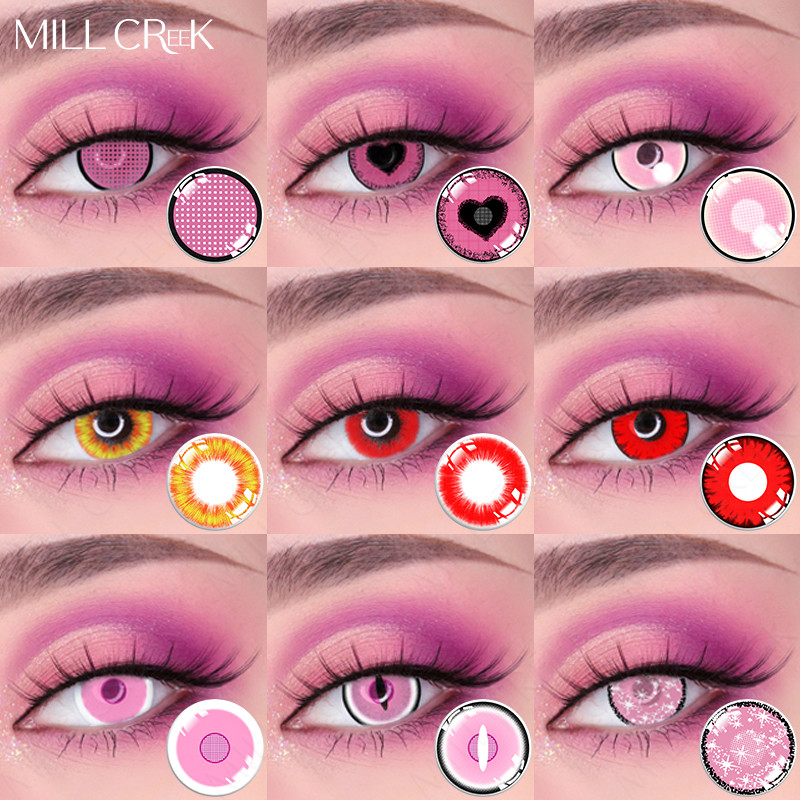Red Green Brown Blue Spirit Costume Colored Contacts For Halloween