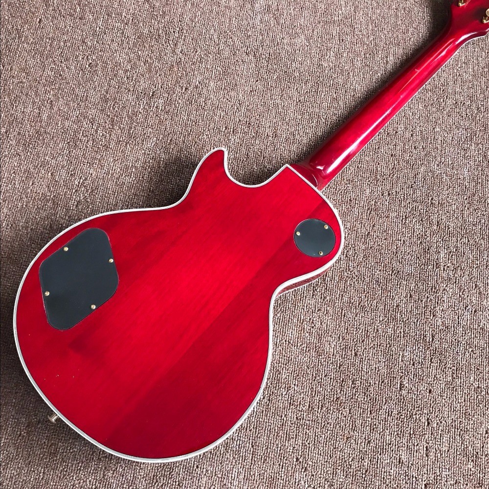 New style high-quality custom LP electric guitar, Burst color Quilte Maple red custom shop electric guitar