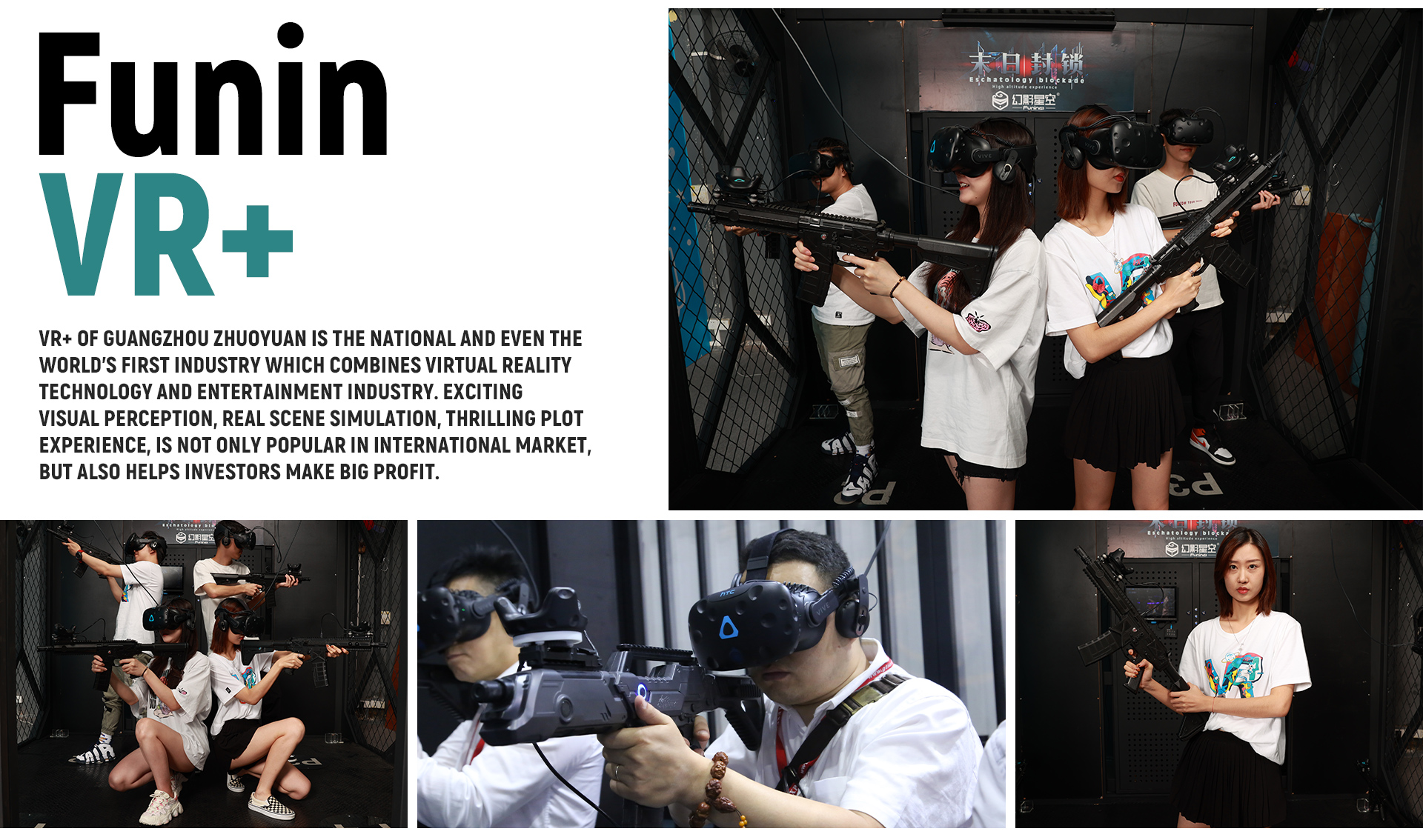 9D VR Multiplayer VR Shooting gaming VR +Park Game Machine HTC Vive Headset