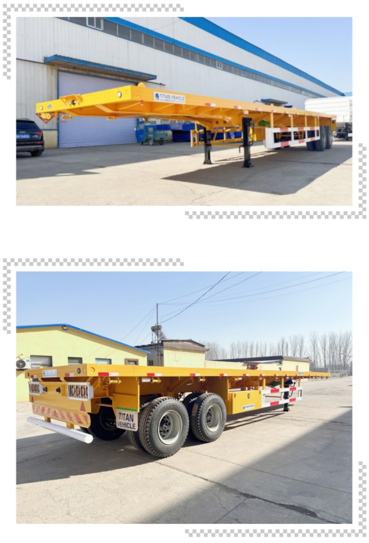 TITAN 2 Axle 40 Ft Titan Flatbed Trailers for Sale