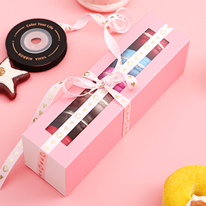 Macaron Boxes, Macaron Gift Box for 6, Macaron Packaging Boxes with Clear Window