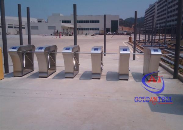Quality Unique Access stainless steel turnstiles , pedestrian turnstile gate Anti retrograde for sale