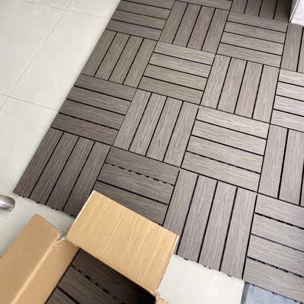 Diy Floor Wpc Outdoor Patio Tiles Decking Wood Plastic Composite Deck Tile
