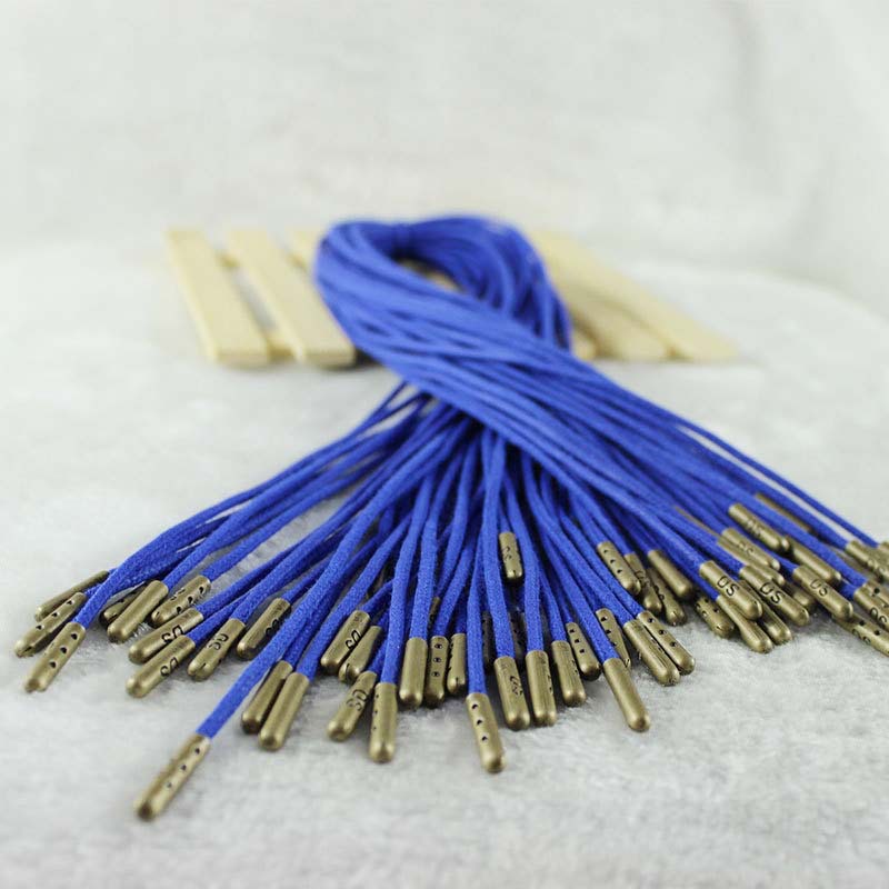 Home Textile Drawstring Cord 5mm Braided Cotton Cord Blue Purple