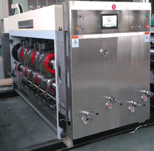 Vacuum Transfer Printer Slotter Die Cutter / Flexographic Box Printing Machine