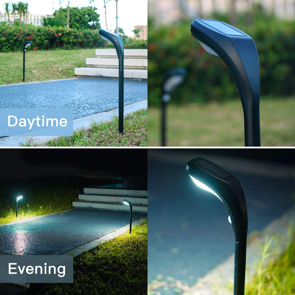 2 Modes 750mAH Super Bright Solar Landscape Lights / 6000-7000K Solar Lawn Spotlight