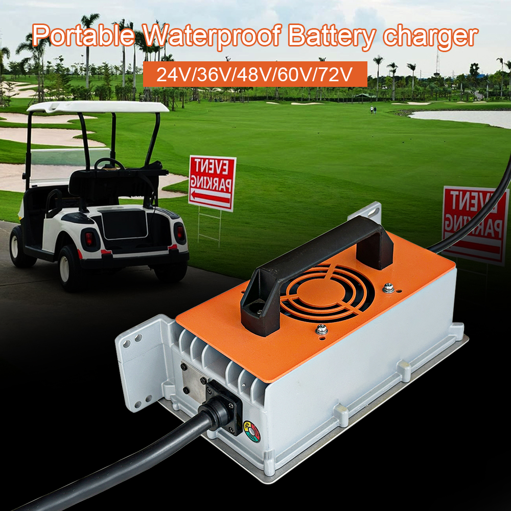2200W Lifepo4 Lithium Lead Acid Waterproof Battery Charger IP67 24V 50A 36V 40A 48V 30A 60V 30A