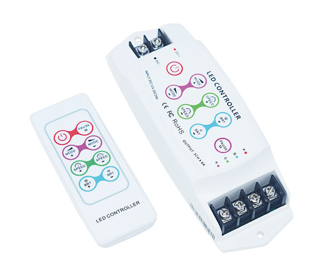 Portable LED Pool Light Controller , 12V / 24V RGB Light Strip Controller