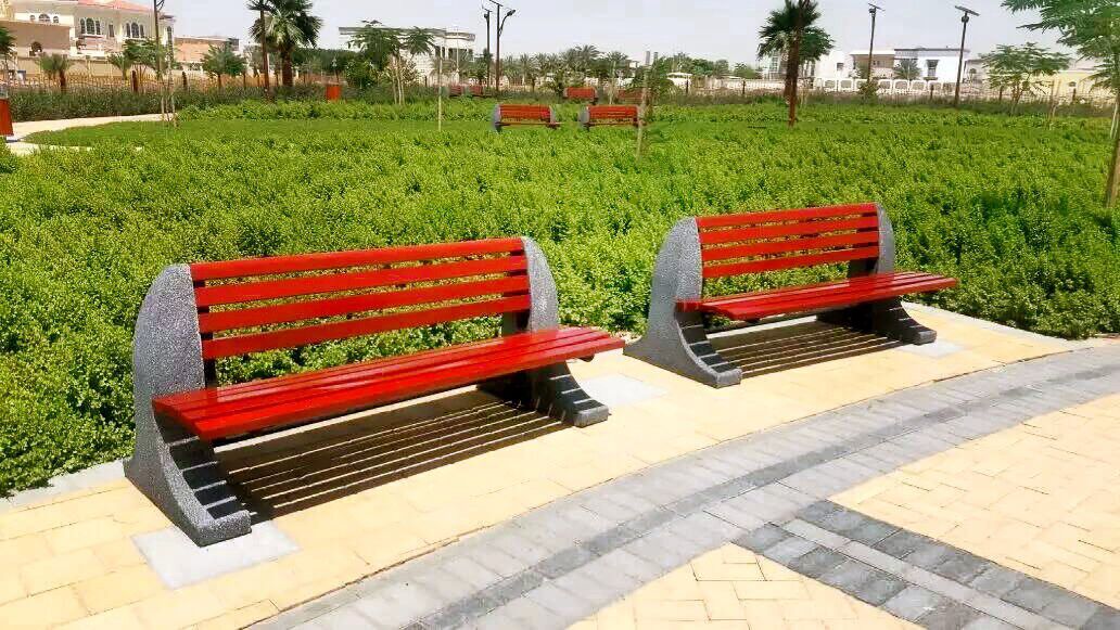 Waterproof Plastic Wooden Bench , Anti Rust Durable Wooden Garden Bench Seat