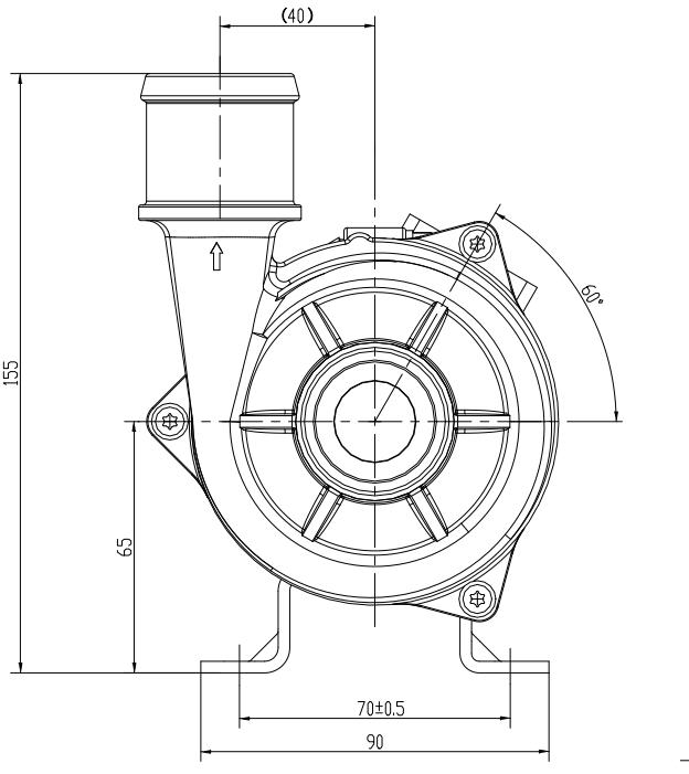240W PWM Brushless DC Motor Water Pump