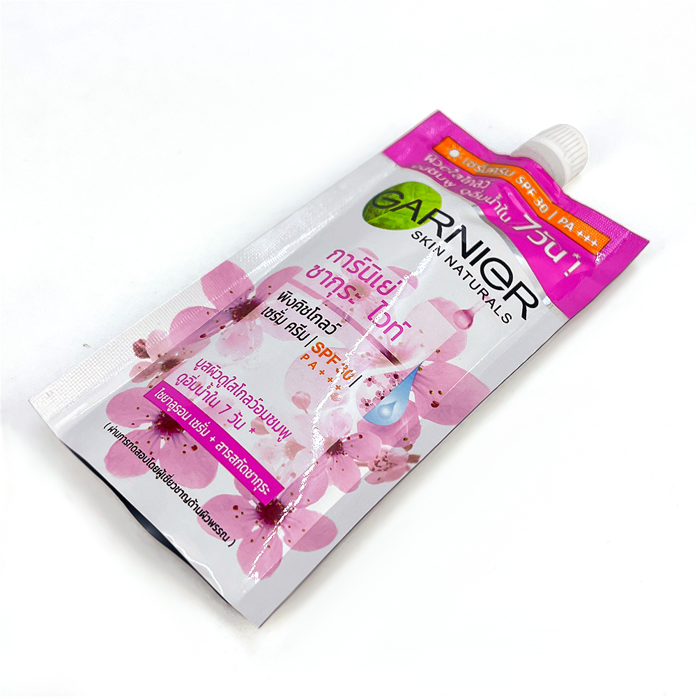 Standing Up Mylar Bag 30ml 50ml Plastic Spout Pouch For Liquid Sunscreen Cream